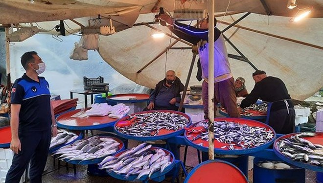 Balıkçıların mavi ışık oyunu zabıtaya takıldı