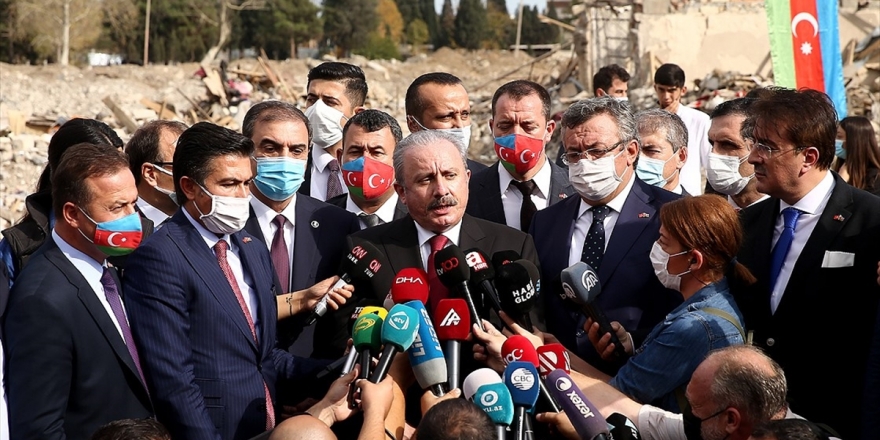 Tbmm Başkanı Şentop Gence Kentini Ziyaret Etti: Karabağ Azerbaycan Toprağıdır Tarih Boyunca Böyledir