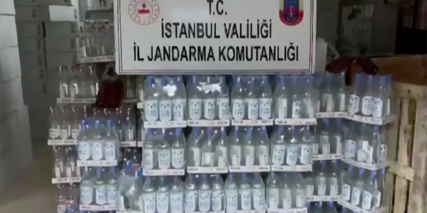 İstanbul'da 1500 Litre Sahte İçki Ele Geçirildi