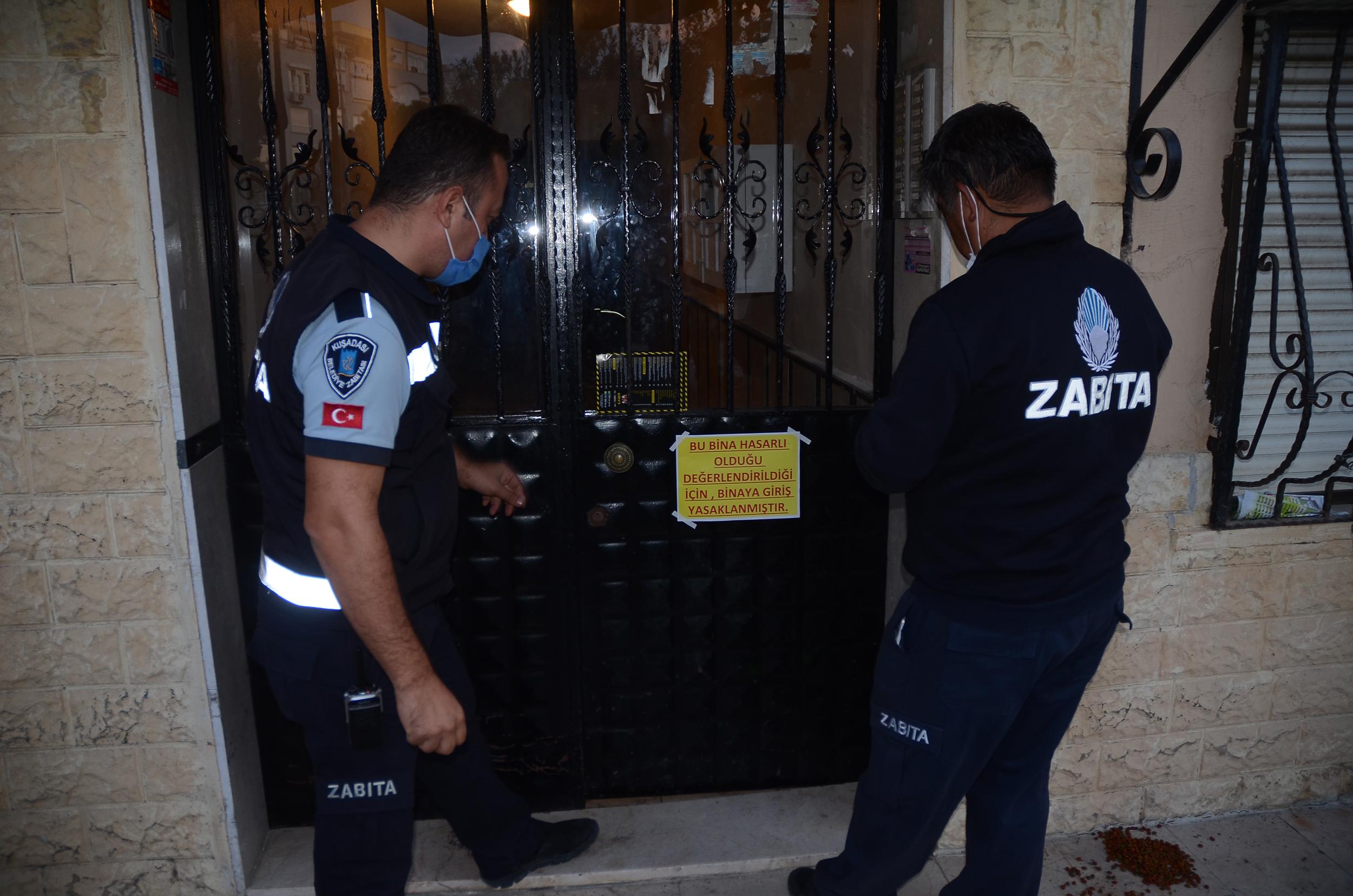 AYDIN BÜYÜKŞEHİR BELEDİYESİ VE KUŞADASI BELEDİYESİ BÜTÜN EKİPLERİ İLE SAHADA