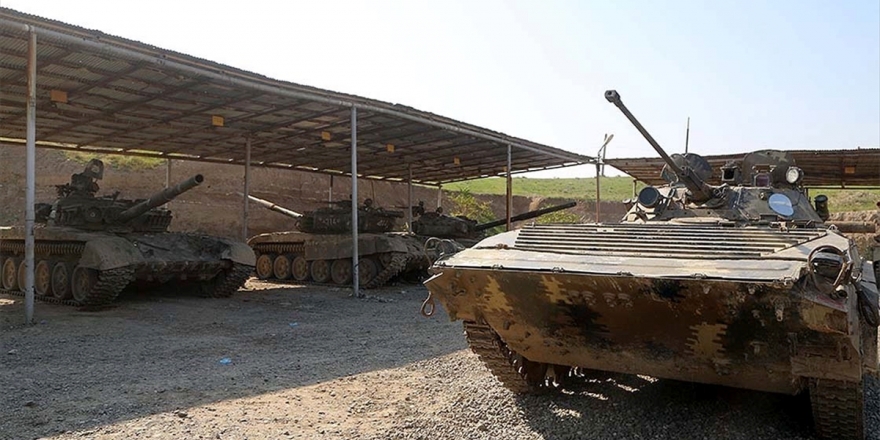 Azerbaycan Ordusu Ermenistan'ın Tank Ve Toplarını İmha Etti