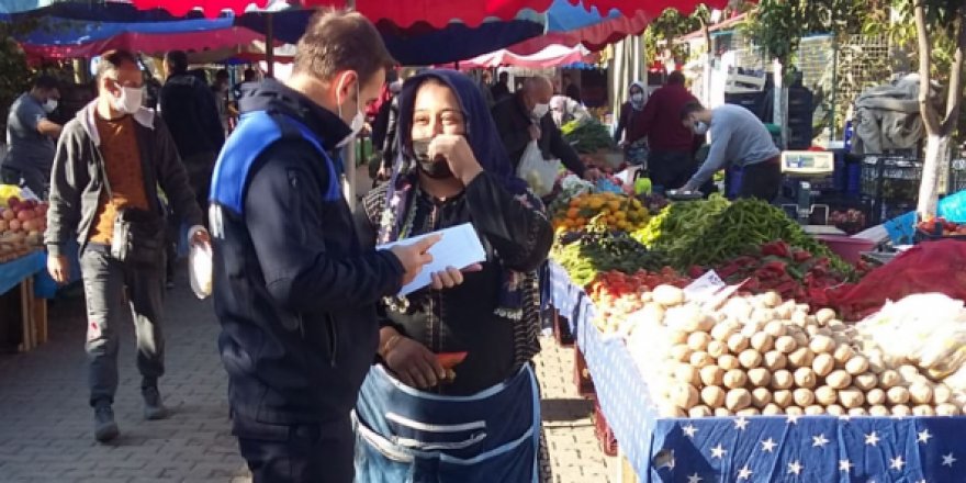 Kuşadası Zabıtası'ndan Maske ve Sigara Denetimi
