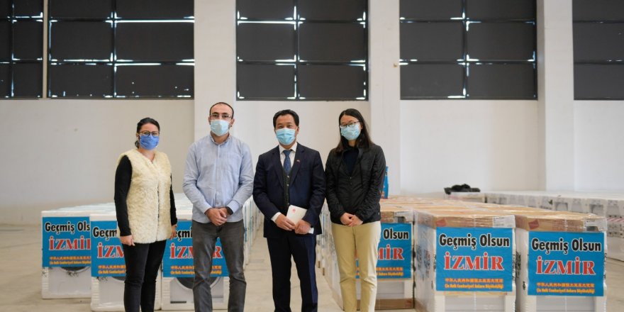 Çin Halk Cumhuriyeti'nden İzmirli Depremzedelere Destek