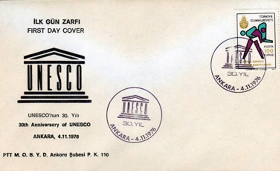 PTT'den UNESCO konulu özel gün zarfı
