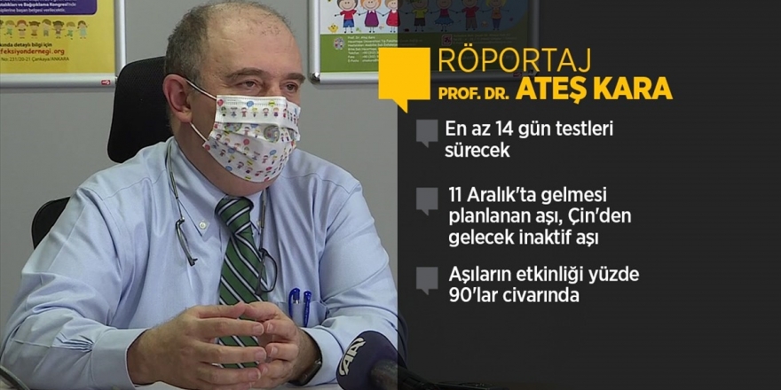 Koronavirüs Bilim Kurulu Üyesi Prof. Dr. Kara: Aşı En Erken 25-26 Aralık'ta Yapılmaya Başlanır