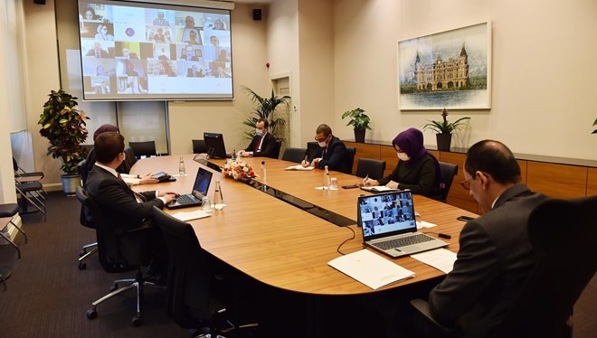 Cumhurbaşkanlığı Sözcüsü İbrahim Kalın, AB büyükelçileri ile görüştü