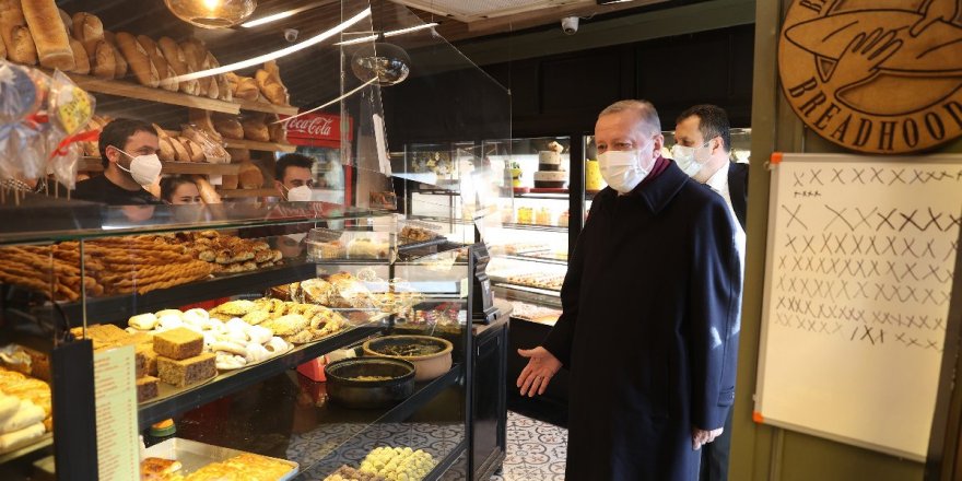 Erdoğan fırından alışveriş yaptı