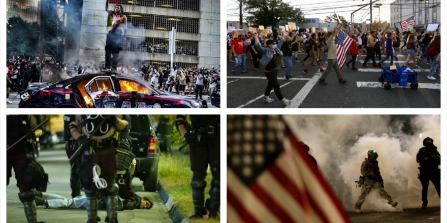 Abd, 2020'de Irkçılık Ve Polis Şiddetine Karşı En Büyük Toplumsal Ayaklanmalardan Birini Yaşadı