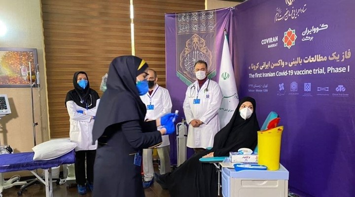 İran Yerli aşı ‘Bereket’i Denemeye Başladı
