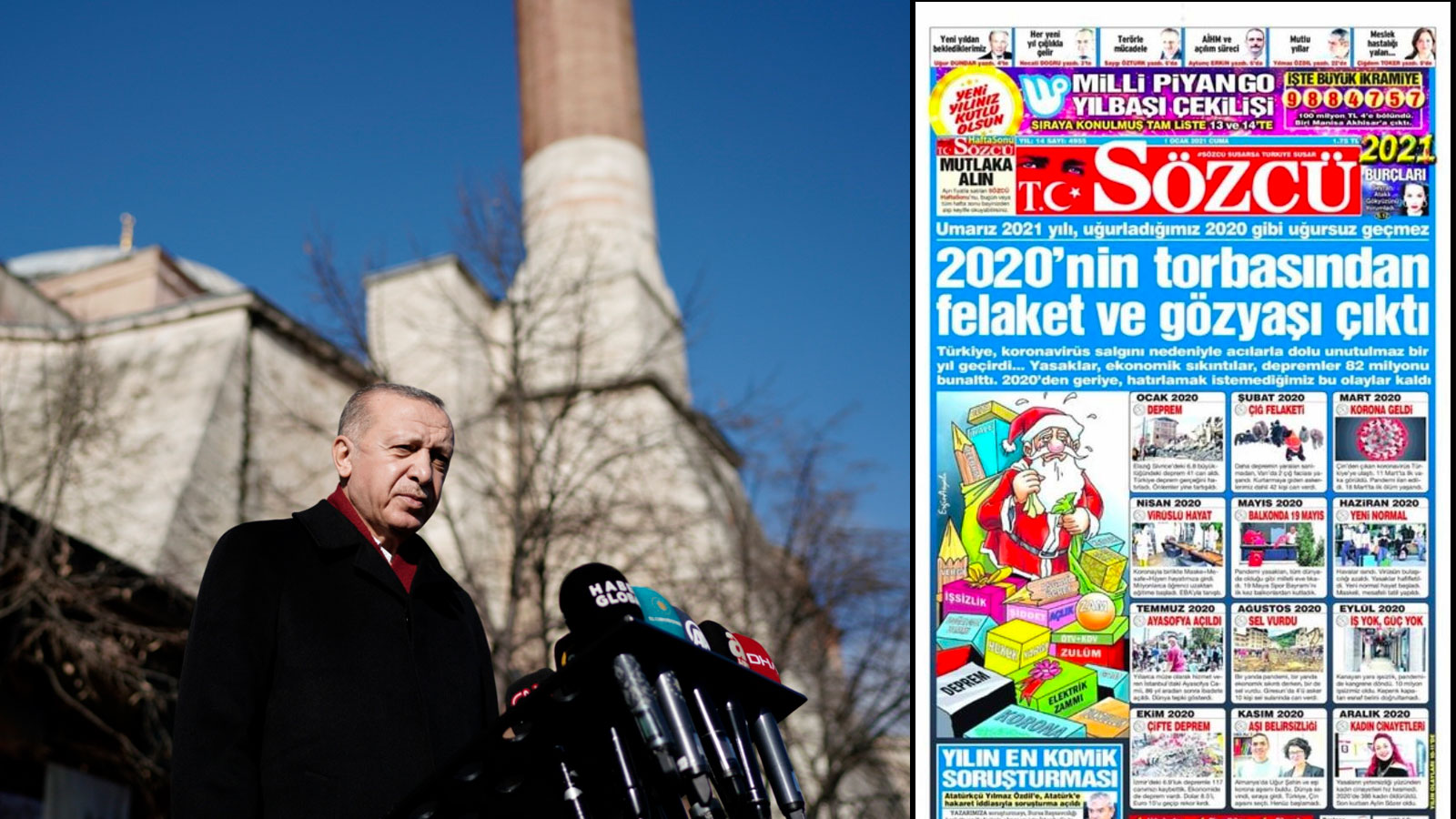 Erdoğan'dan Sözcü Gazetesinin Manşetine Tepki!