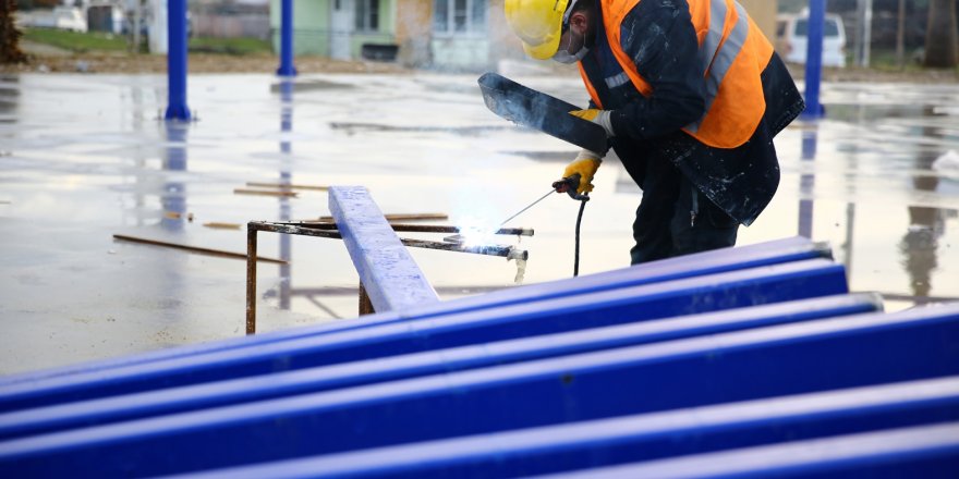 Aydın Büyükşehir Belediyesi Ortaklar'da Cemiyet Alanı Yapıyor