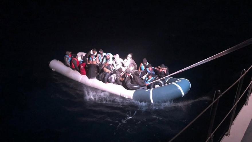 Muğla'da 53 kaçak göçmen kurtarıldı