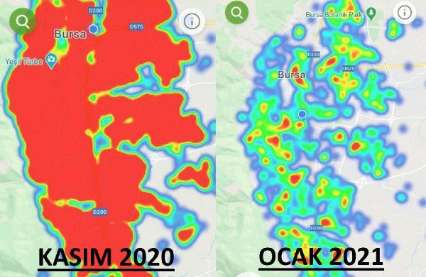 Bursa'da Vaka Sayıları Azaldı