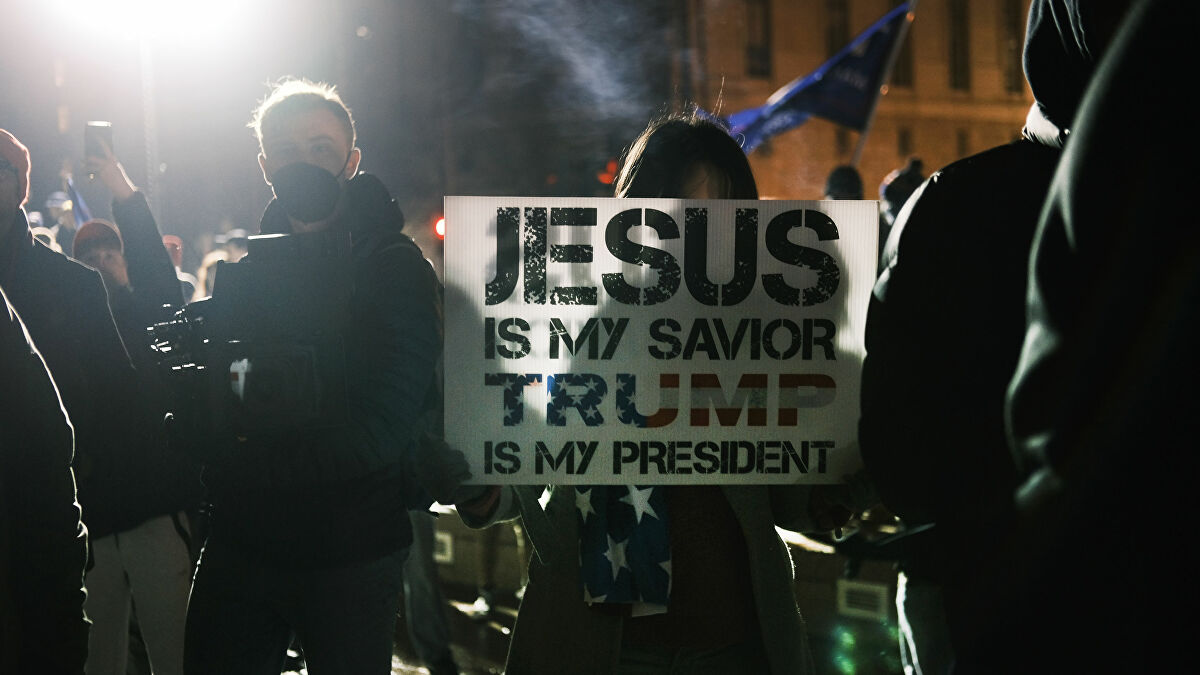 Trump destekçileri seçim protestoları için Washington'da