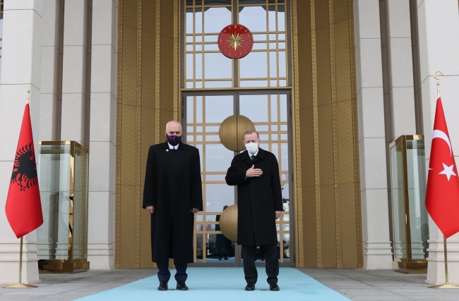 Cumhurbaşkanı Erdoğan ve Arnavutluk Başbakanı Edi Rama ile ortak basın toplantısı düzenleniyor