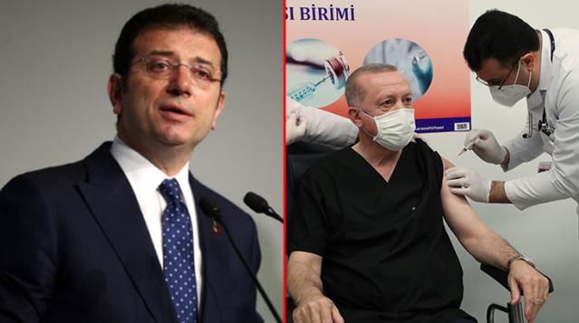 Erdoğan'a aşı yapan sağlık çalışanı kendisine benzetilince İmamoğlu'ndan yanıt gecikmedi