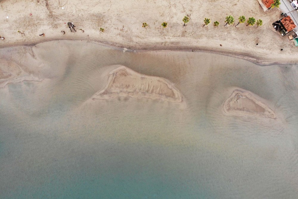 Muğla'da deniz suyu 40 metre çekildi