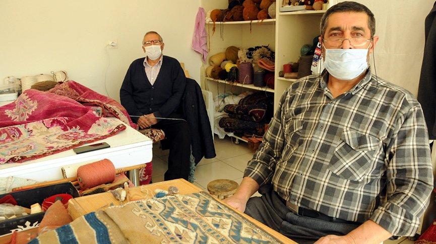 52 yıldır Türkiye’nin dört bir yanına halı dokuyorlar