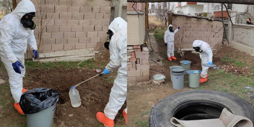 Aksaray’da toprağa gömülü 11 bidon bulundu! İçindeki sıvılar laboratuvarda incelenecek