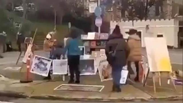 Boğaziçi Üniversitesi önünde Kabe'ye büyük hakaret!