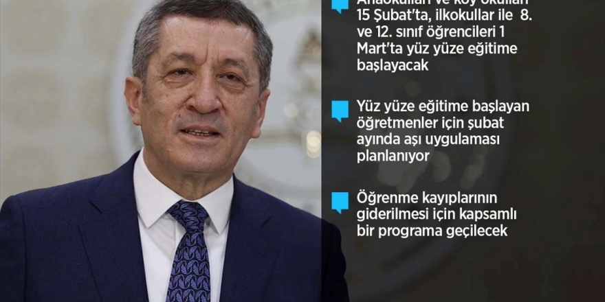 Milli Eğitim Bakanı Selçuk Yüz Yüze Eğitime Geçiş Sürecinin Ayrıntılarını Açıkladı