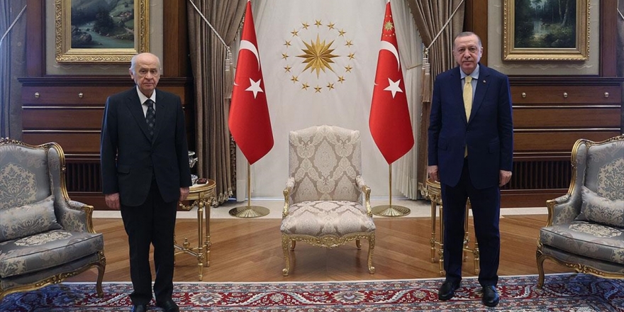 Cumhurbaşkanı Erdoğan Mhp Genel Başkanı Bahçeli İle Bir Araya Geldi