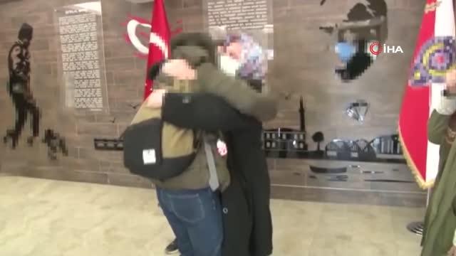 İkna yoluyla teslim olan terörist, ailesiyle buluşturuldu