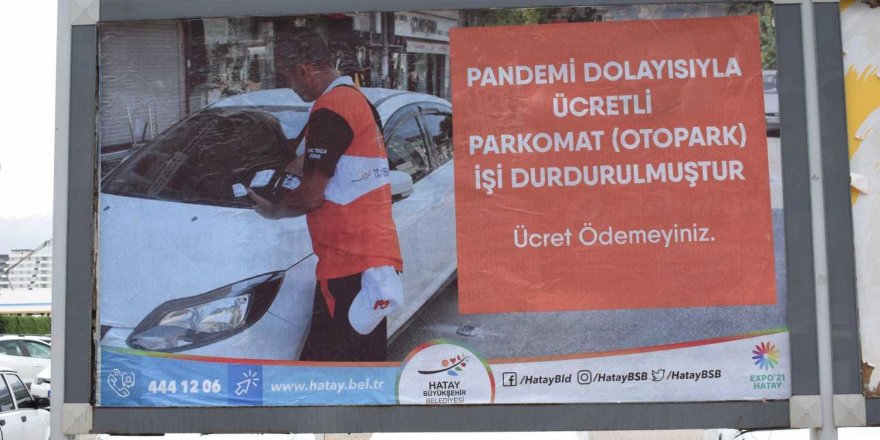 Hatay'da Parkomat Uygulaması Durduruldu