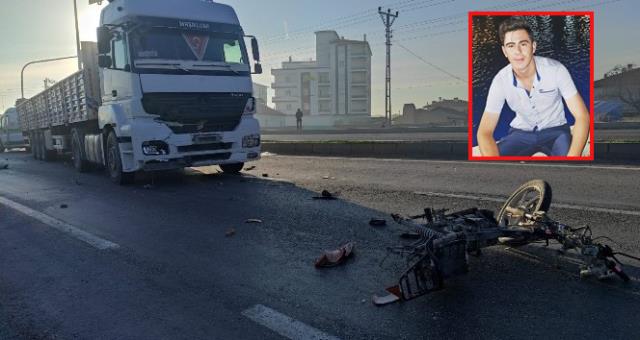 İlk iş günü için yola koyulan genç, tırın altında kalarak can verdi