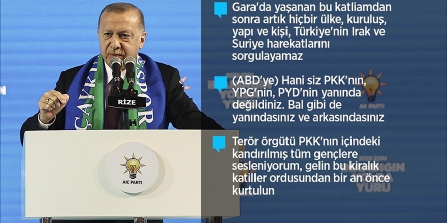 Cumhurbaşkanı Erdoğan: Askerimizin Karşısında Duramayan Terör Örgütü Alçaklıkta Sınır Tanımıyor