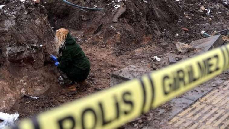 Ankara'da temel kazısından insan kemikleri çıktı! Çok sayıda polis sevk edildi!