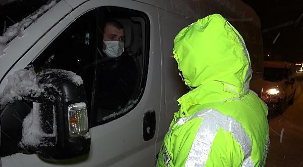 Zonguldak yolunda araçların zincirsiz geçişine izin verilmiyor