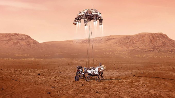 İşte Mars'taki tarihi an!