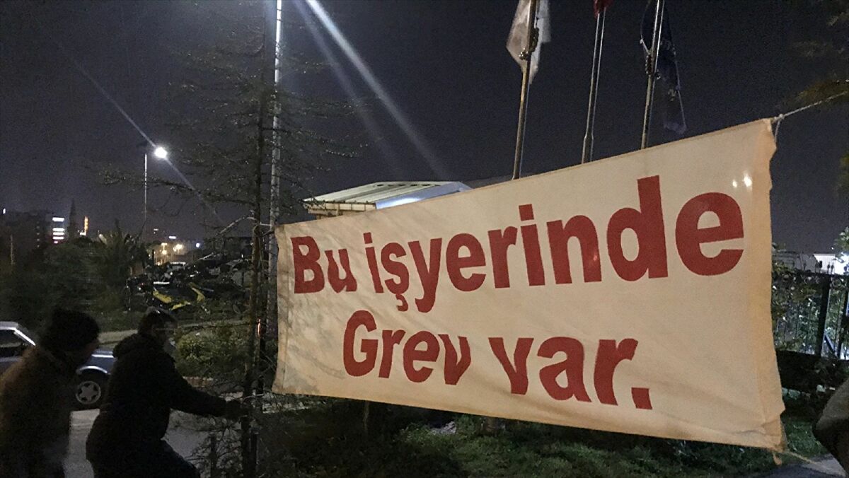 Maltepe Belediyesi işçileri greve başladı
