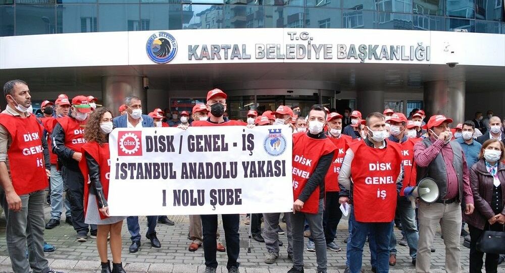 Kartal Belediyesine grev kararı asıldı