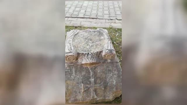 Bizans dönemine ait taş sütunu satmak isteyen kişi yakalandı