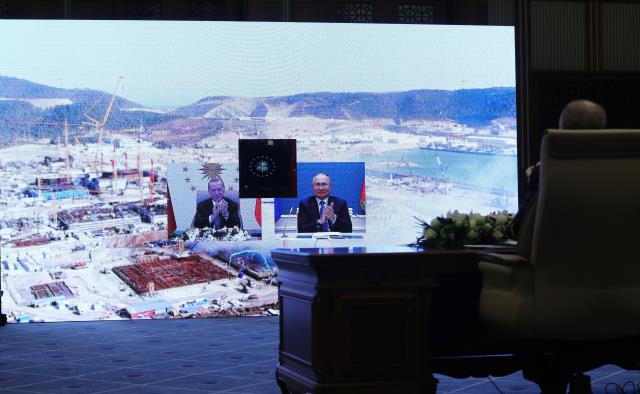 Erdoğan ve Putin, Akkuyu Nükleer Güç Santrali'nde üçüncü ünitenin temelini attı