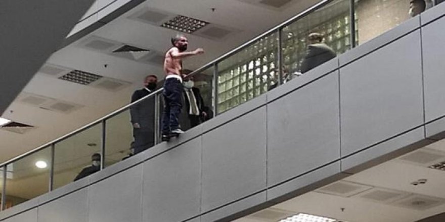 Çağlayan Adliyesi'nde intihar girişimi!