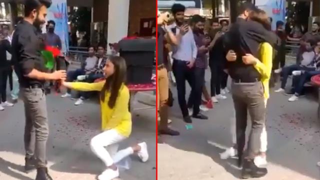 Kız öğrenci erkek arkadaşına evlenme teklif etti, üniversite yönetimi iki öğrenciyi okuldan uzaklaştırdı