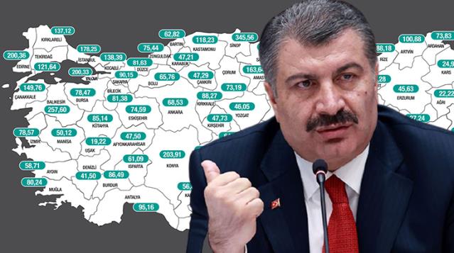 Vaka sayısı yüz binde 200'ü aşan 11 kentte kritik süreç!