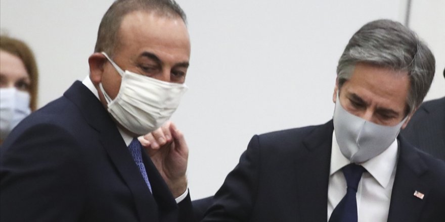 Çavuşoğlu ile ABD Dışişleri Bakanı Blinken, Brüksel'de bir araya geldi