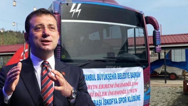 İmamoğlu'nun kız voleybol takımına hediye ettiği otobüs ilçeyi karıştırdı