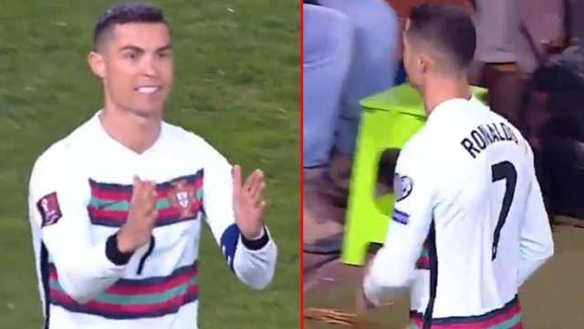 Ronaldo çılgına döndü! Maç bitmeden sahayı terk etti