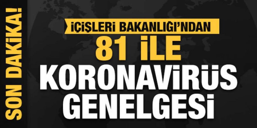 İçişleri Bakanlığı, 81 ilin valiliğine 'Tedbirlerin Gözden Geçirilmesi' konulu genelge gönderdi