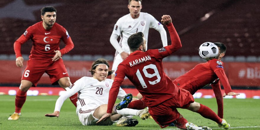 Türkiye üstün götürdüğü maçta Letonya ile berabere kaldı