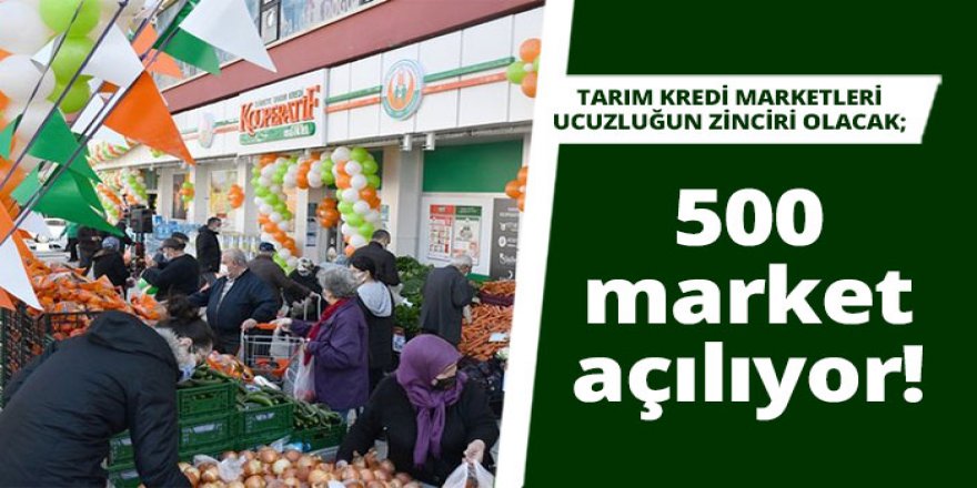 Aracısız satış yapan 500 ucuzluk marketi açılıyor