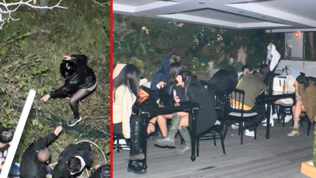 "Eğlence sahnesi çekeceğiz" denilerek düzenlenen 500 kişilik partiye baskın!