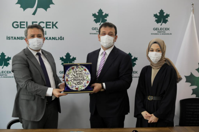 İmamoğlu'ndan Gelecek Partisi ziyareti