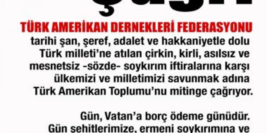 ABD'de büyük miting!