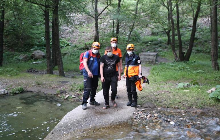 Ceza yememek için öyle bir yere kaçtı ki...